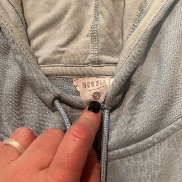 Nobull ice blue hoodie size small - Picture 2 of 3